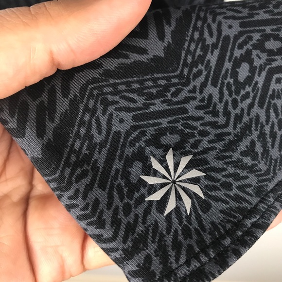 SOLD | Black Skirted Geometric Printed Leggings - Picture 4 of 7